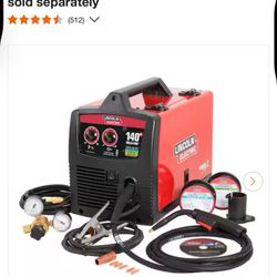Lincoln Weld-Pak 140 Amp MIG and Flux-Core Wire Feed Welder, 115V, Aluminum Welder with Spool Gun sold separately 