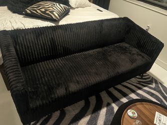 Black Corduroy Sofa