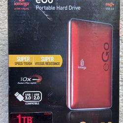 1Tb Iomega eGo Portable Hard Drive