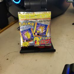 1999 Pokemon Action Flipz Premier Edition Booster Pack  Factory Sealed 