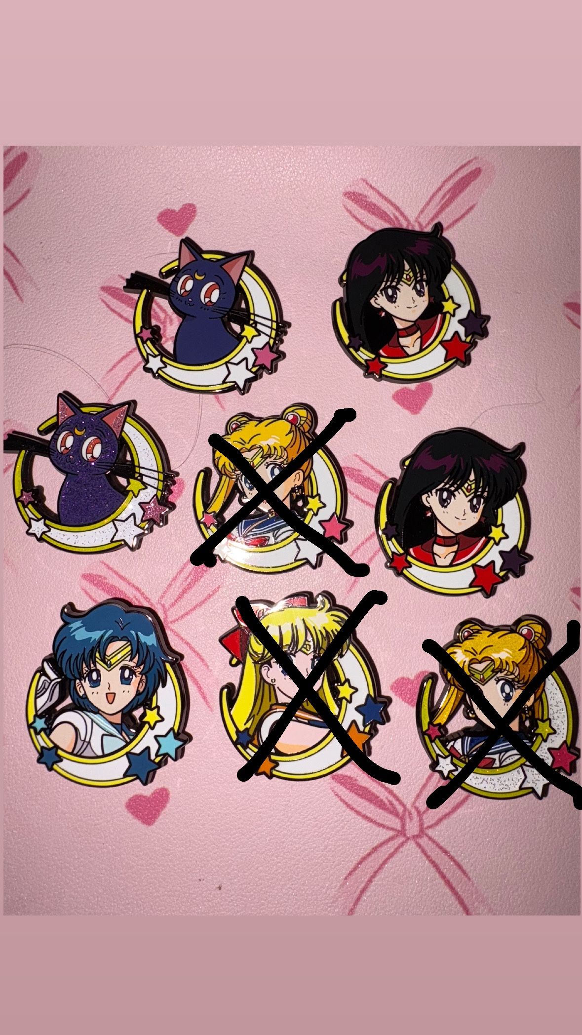 Sailor Moon Fig Pins