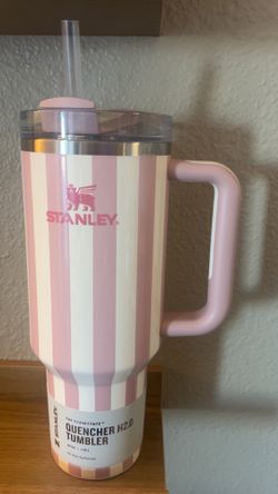 Stanley Cup 40oz Pink Stripes- Peach Whip Cabana Gloss
