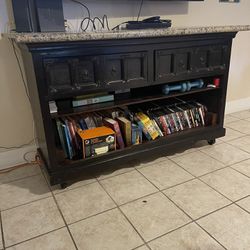 TV STAND with granite countertop