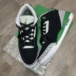 Jordan Retro 3 Pine Green 