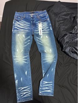 purple jeans