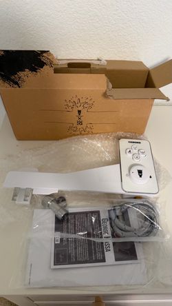 Throne Bidet Attachment for Toilet Seat USA Patented Easy Install (White)
