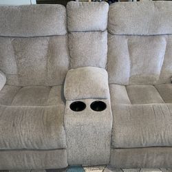 Recliner Sofa With Outlets 