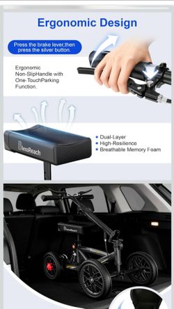 BlessReach Foldable Knee Scooter