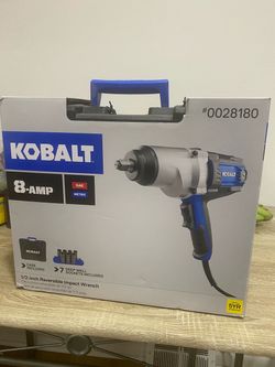 Kobalt 8-Amp 1/2-Inch Reversible Impact Wrench Kit