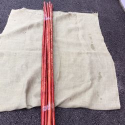 Bamboo cane poles.