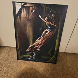 Dark Fairy Painting-style Wall Art