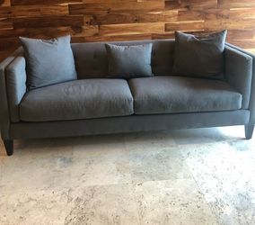 LAST DAY 8/28 UNTIL 6PM: Macy’s Gray Fabric Sofa
