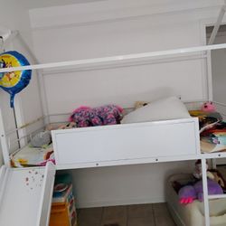 Loft Bed W Slide Twin Size