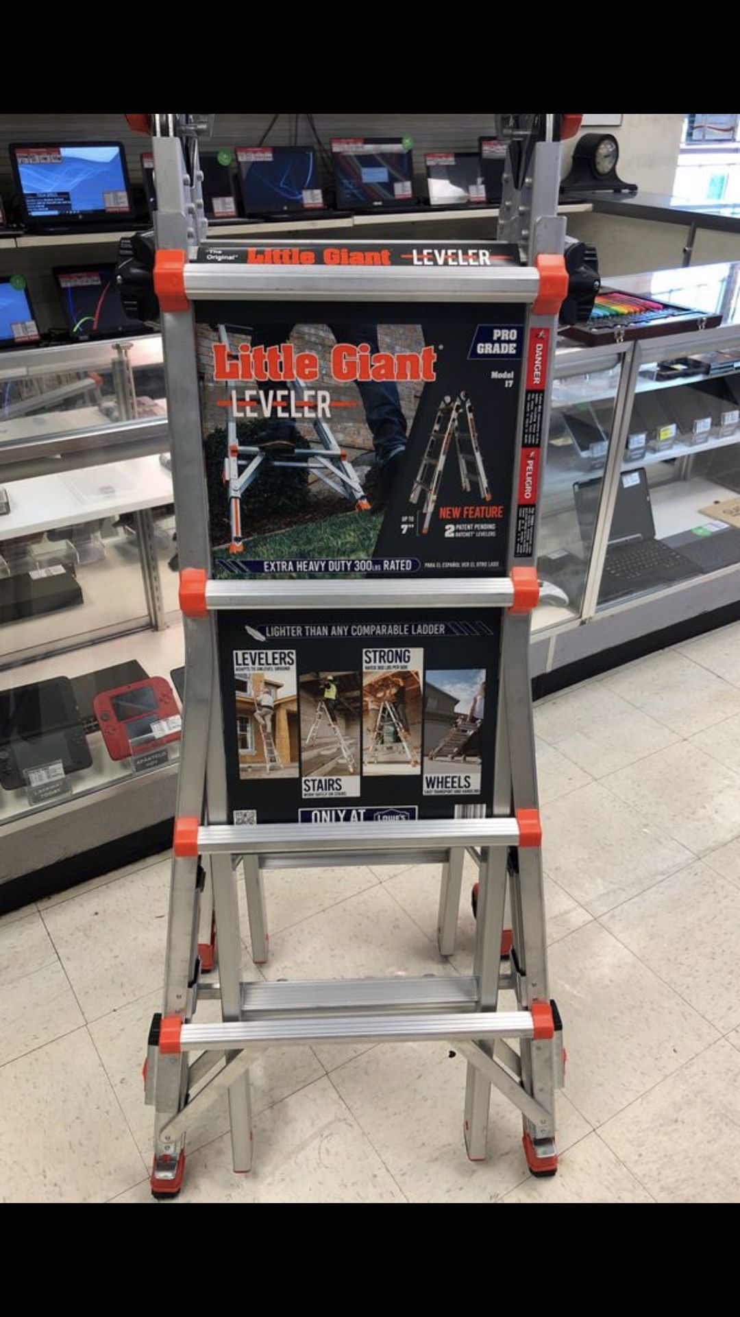 Little giant leveler ladder