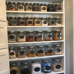 Anchor Hocking clear glass jars