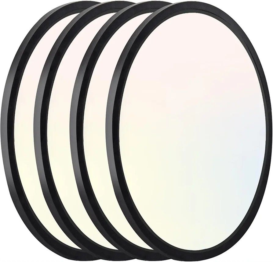 Hlite 4pack 12 inch Flush Mount LED Ceiling Light Fixture,24W 2400LM Super Slim Light Fixtures Ceiling Mount 3000K/4000K/5000K 3CCT Selectable,Ceiling