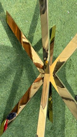 Gold Stainless Steel Dining Table Base (Spider/Star design)