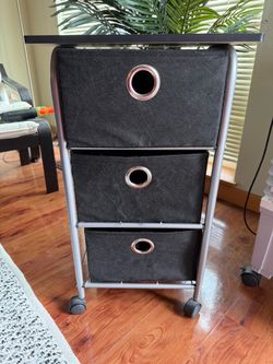 3-Drawer Rolling Storage Cart