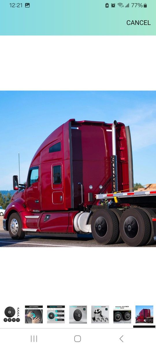 22.5in Semi Truck Wheel Covers $140