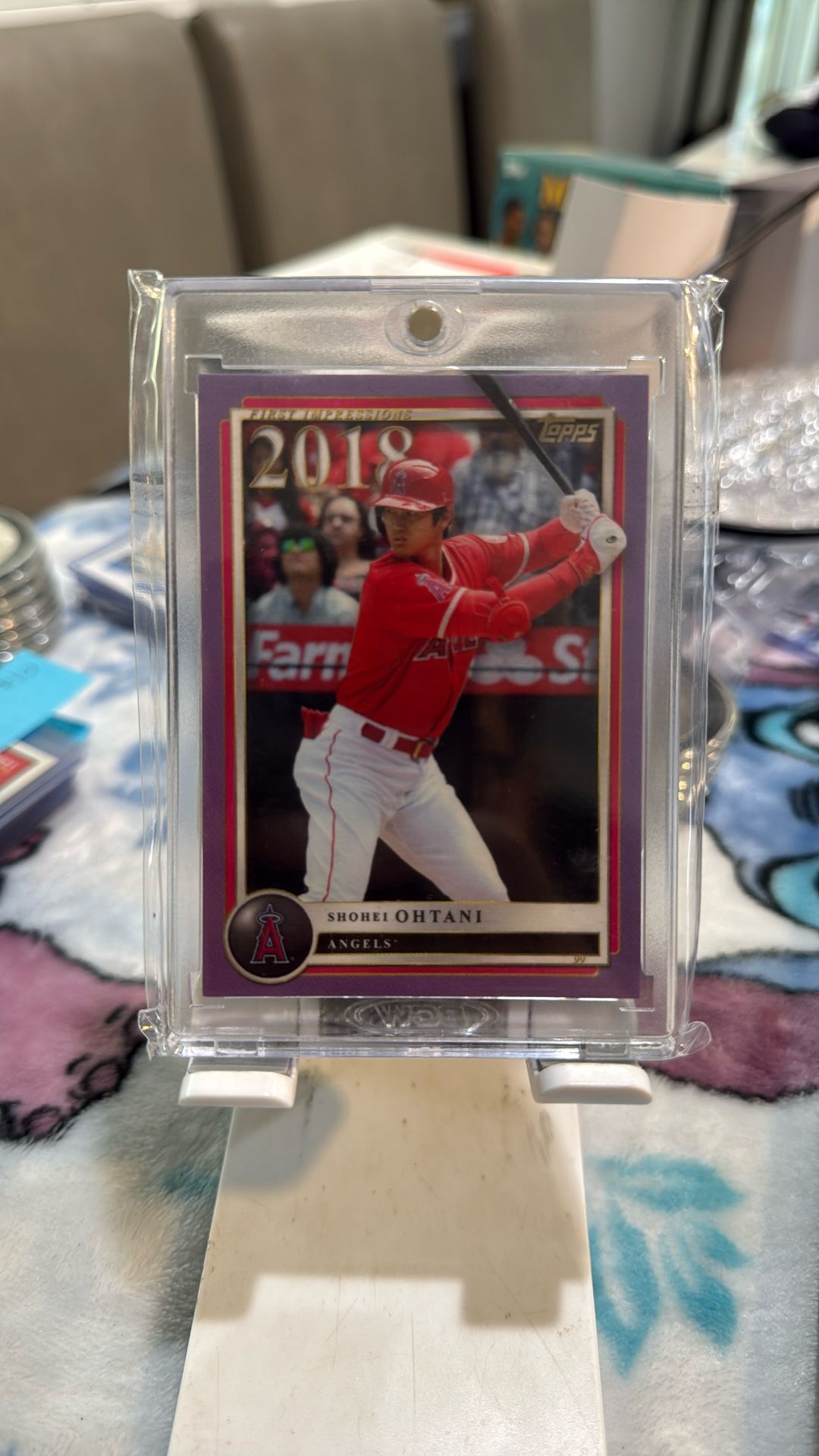 2022 Topps X Aaron Judge Curated #23 Shohei Ohtani Purple 5/25