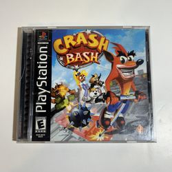Crash Bash Sony PlayStation 1 PS1 Black Label, TESTED & WORKING! Complete 