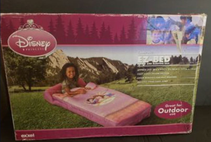 Disney Princess Camping EZ-Bed + sleeping bag-$25