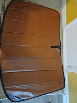 Pigenius Brown Faux Leather Car Visor
