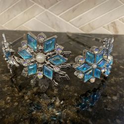 Euro Disney Frozen Princess Elsa Metal Snowflake Tiara Headband