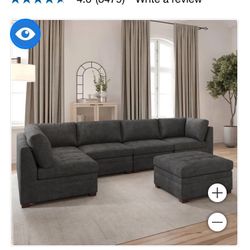 NEW Costco Sectional 6pc + Ottoman ($1799 Retail) - $1100 TODAY!  