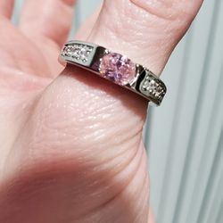 NEW Pink Stone Ring - Size 9
