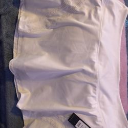 fashion nova white sport skirt