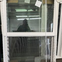 White Single Hung Window