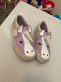 Girls Unicorn Vans Size 12C