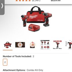 Milwaukee M12 FUEL 12-Volt Lithium-Ion Brushless Cordless Hammer Drill and Impact Driver Combo Kit 