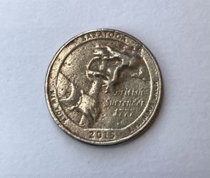 (1 AVAILABLE) 2015 P NEW YORK SARATOGA QUARTER ERROR COIN
