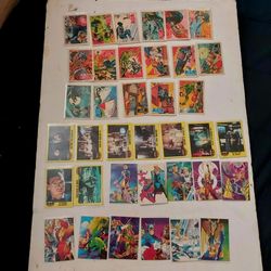 Vintage Batman and Comic Trading Card Lot