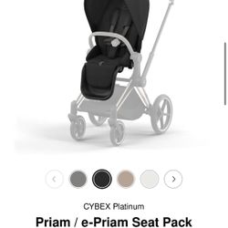 Cybex Priam Seat Pack – Black (Priam 4 / e-Priam 2)