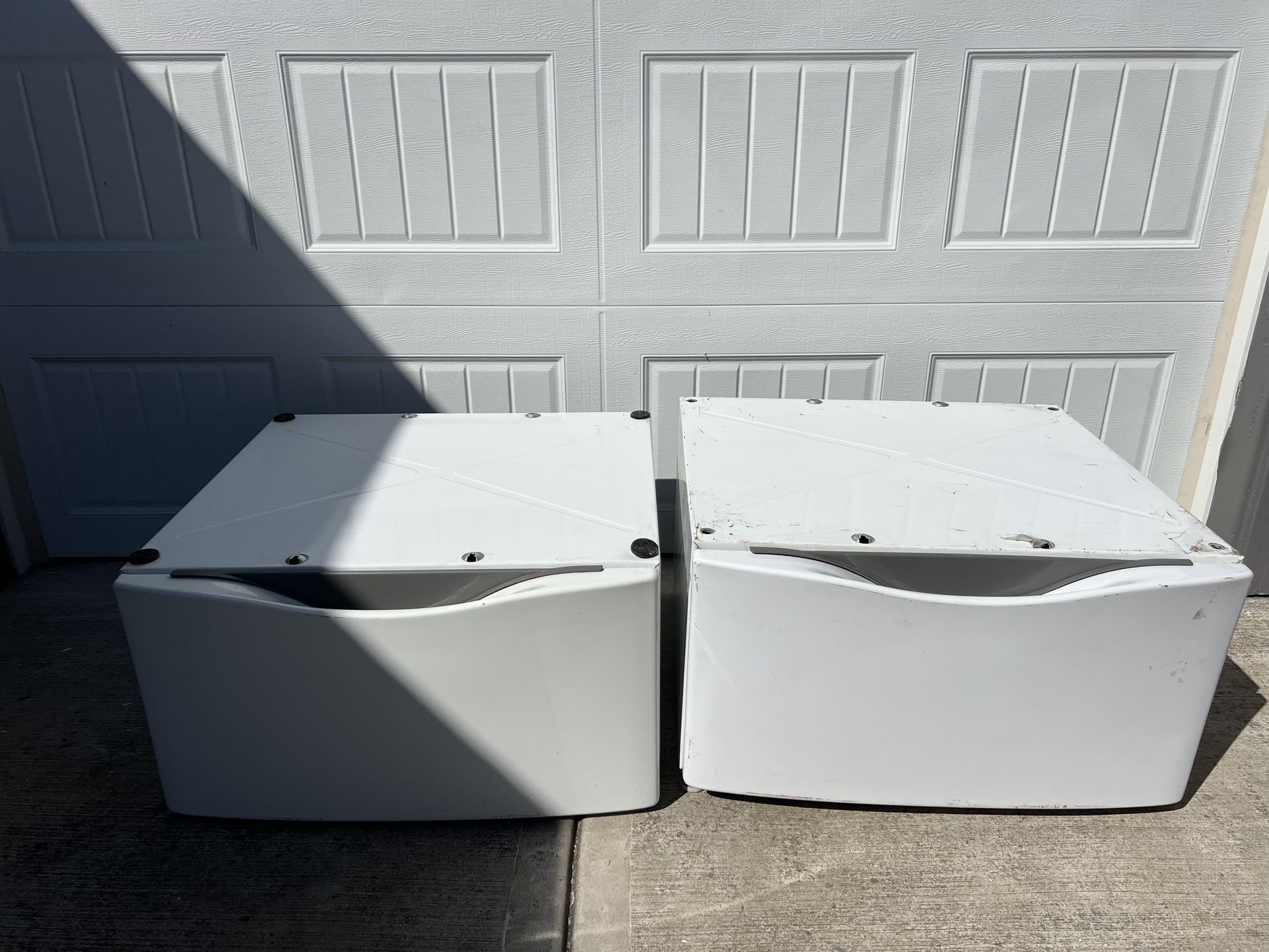 Laundry Pedestal W/Storage Drawer X 2