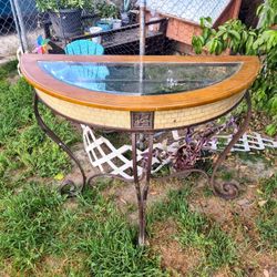 Half  Moon Shaped  Entry Table 
