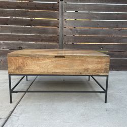West Elm Storage Pop-Up Coffee Table