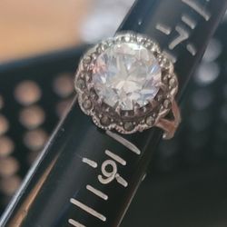 Sterling Silver CZ Size 8