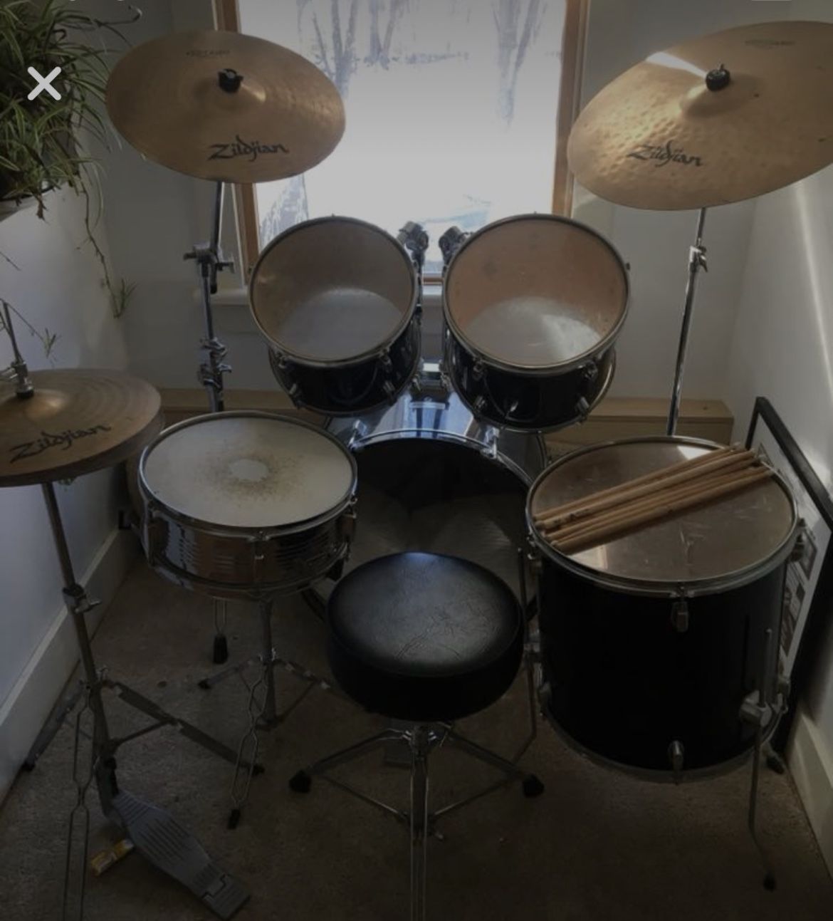 Sound Percussion Drum Set with Zildjian Cymbals