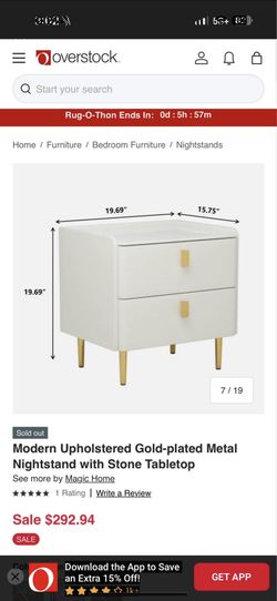 Modern Bedside Table End Table with Drawer