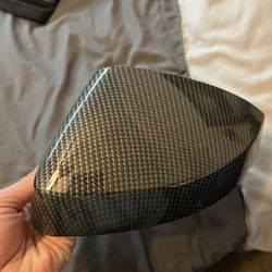 Audi Carbon Fiber Look Mirror Cap