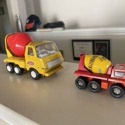 Vintage Tonka Mini Cement Mixer Truck 1970’s & Old Tonka 1/64 Made In The USA 