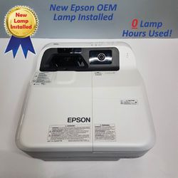 Epson BrightLink 695Wi Ultra Short Throw Projector-New Lamp Installed
