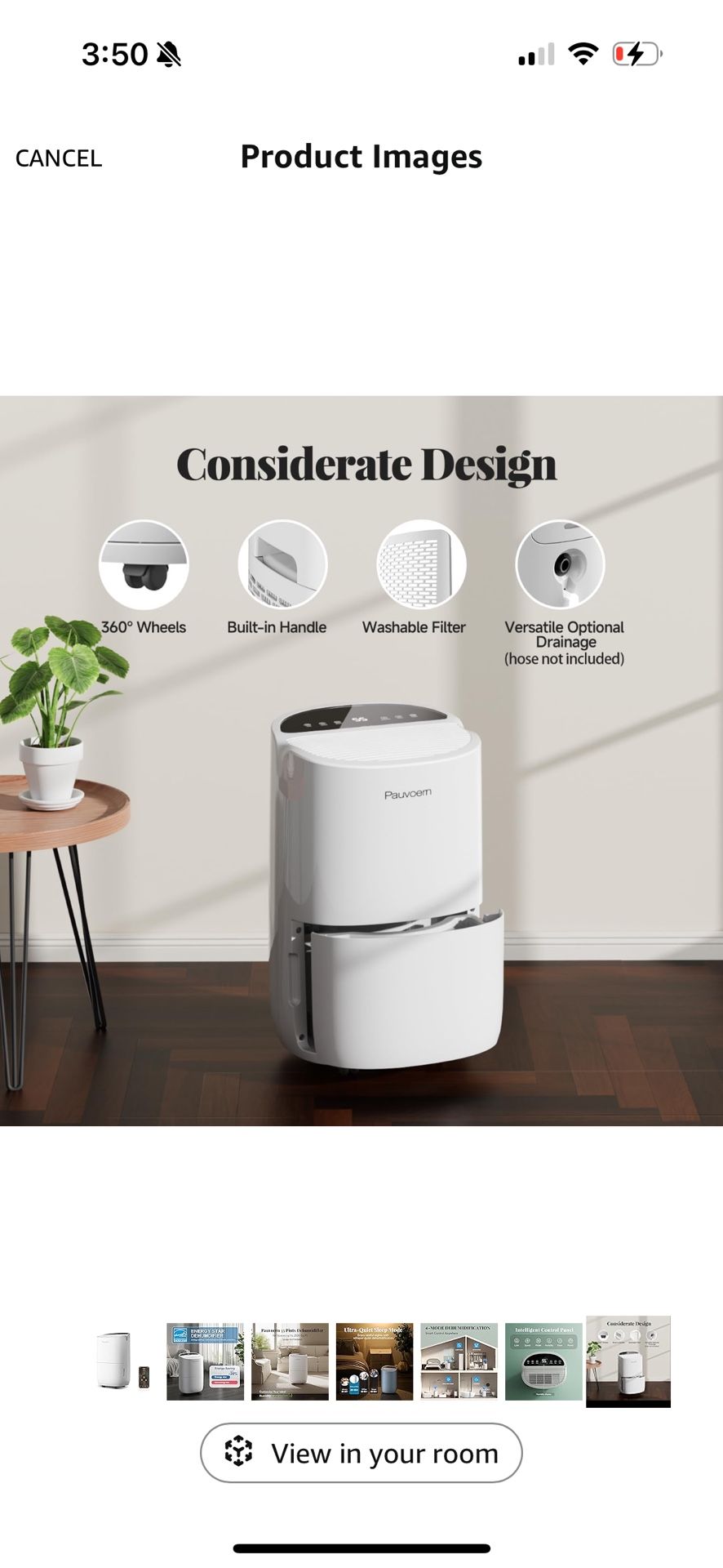 24Pint Smart Dehumidifier for Home, Basement, Bedroom- 2000 Sq.Ft Energy Star 2024 Dehumidifier, 37 dB Ultra Quiet, Powerful Moisture Removal, Auto D