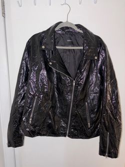 FOR SALE: Unisex Forever 21+ Metallic Moto Jacket