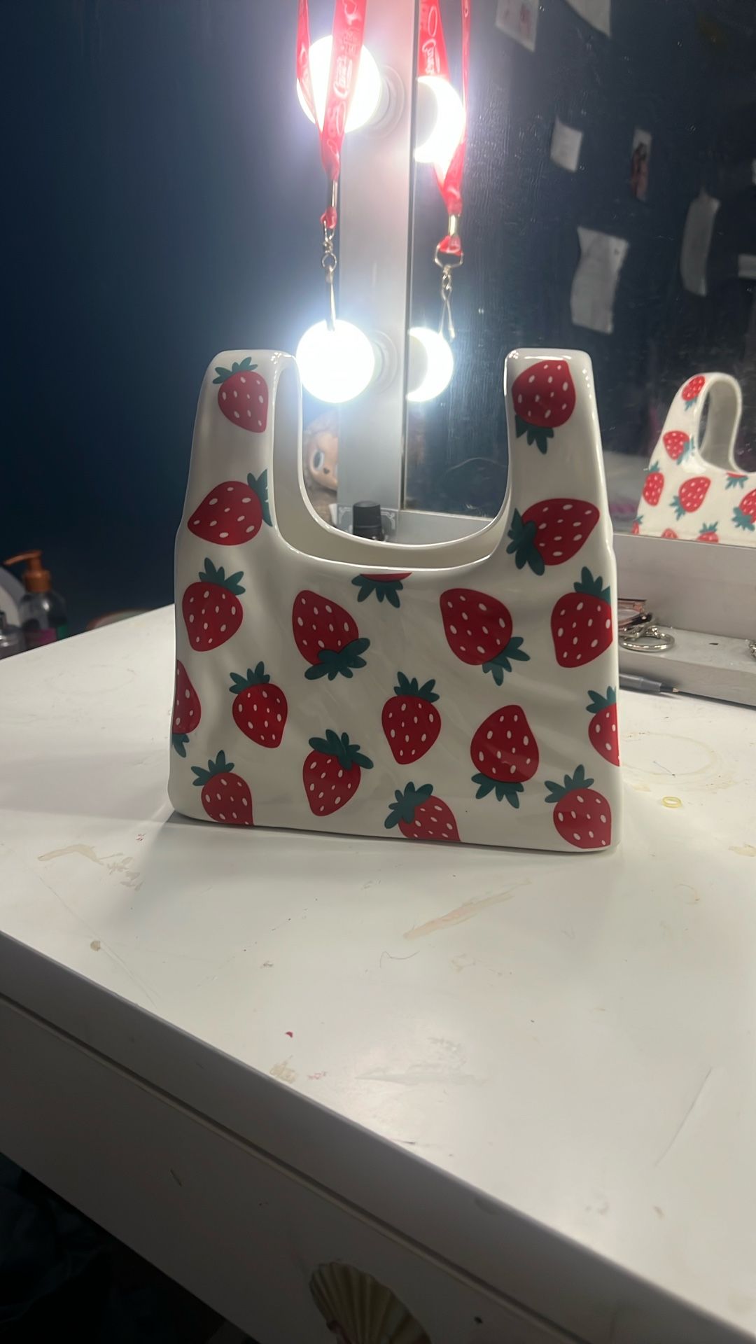Strawberry ceramic bag