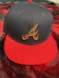 Atlanta Braves Metal Logo New Era Fitted 7 1/2